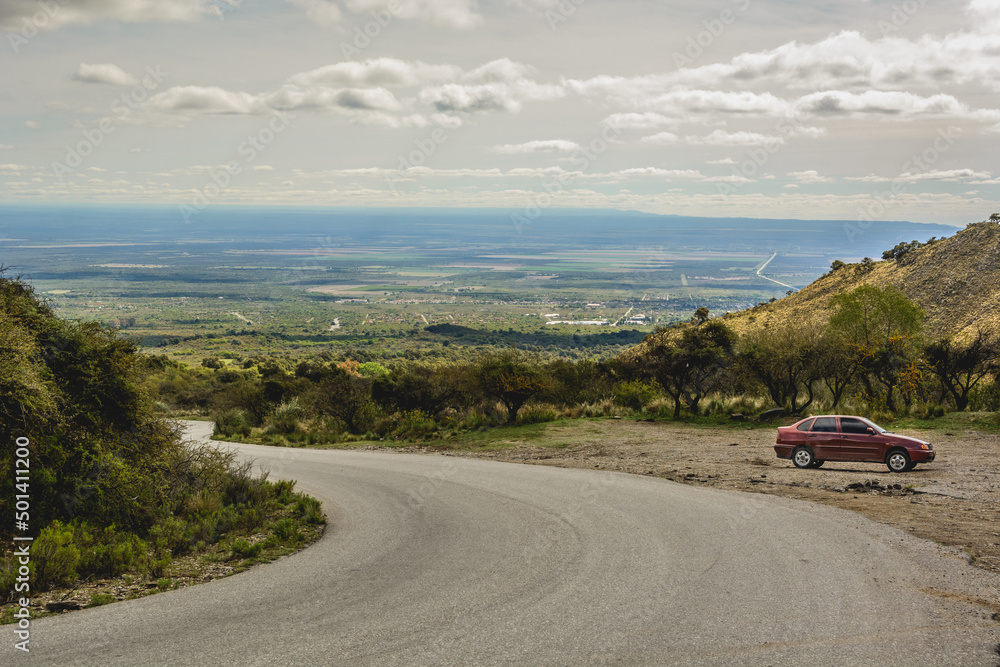 Fototapeta premium car on the road