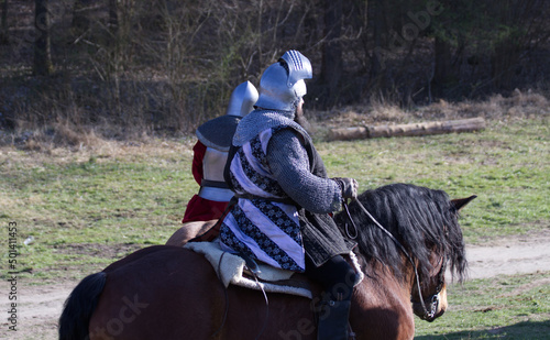 medieval warriors on horses