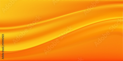 Minimal geometric wave abstract orange background. Dynamic shapes composition