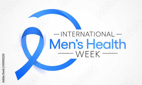 Men's health Week is observed every year in June, used to raise awareness about health care for men and focus on encouraging boys to practice and implement healthy living decisions. Vector art.