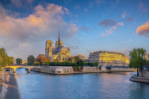 Notre Dame de Paris cathedral in Paris France