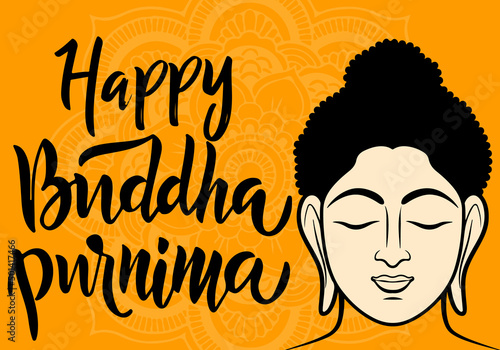 illustration Of Buddha Purnima Background