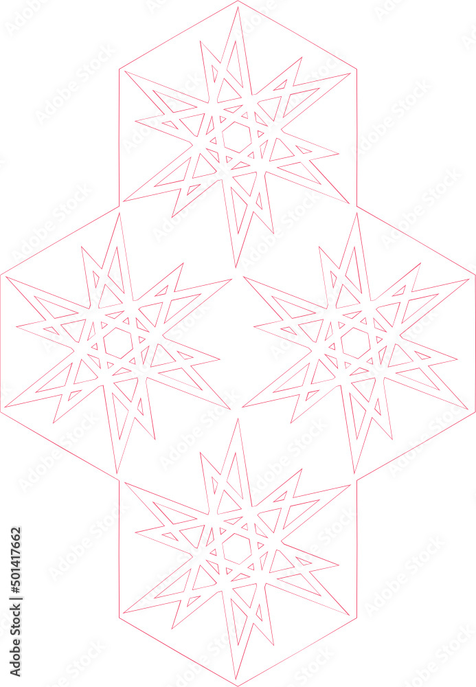 Módulo Hexagonal para Padrão Geométrico Contínuo 