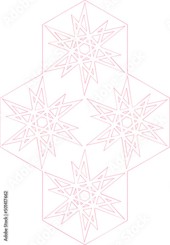Módulo Hexagonal para Padrão Geométrico Contínuo 