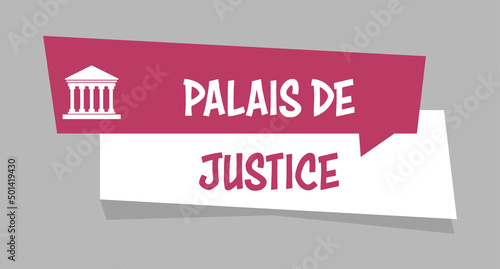 Logo palais de justice. photo