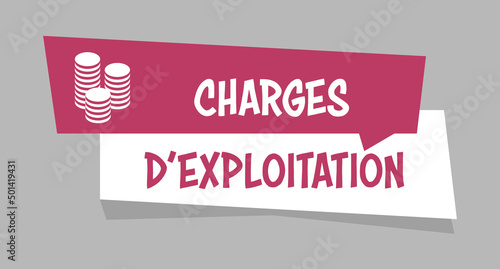 Logo charges d'exploitation.
