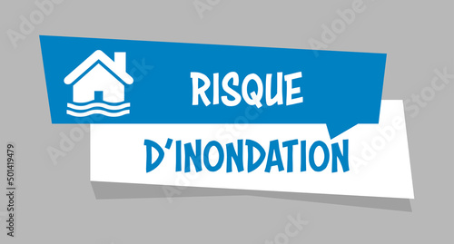 Logo risque d'inondation.