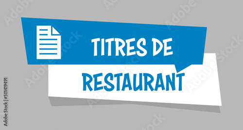 Logo titres de restaurant.