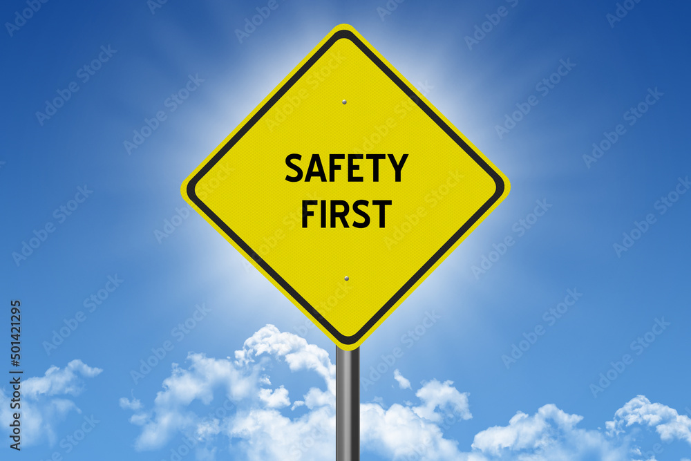 sign on blue sky background with sun and clouds and inspirational text sign on blue sky background with sun and clouds and inspirational text