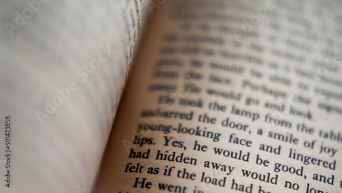 Open book, flipping quickly through book pages