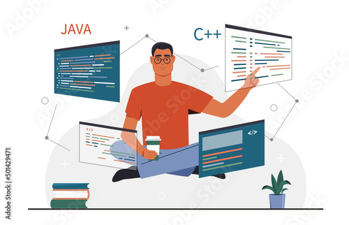 Programmer at work