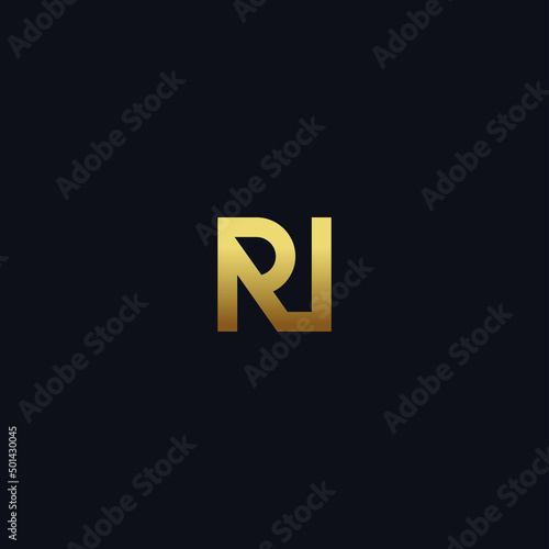 RN initial monogram vector icon illustration