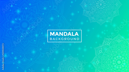Luxury mandala background design with gradient color pattern. Ornamental mandala template for decoration, wedding cards, invitation cards, cover, banner, wallpaper