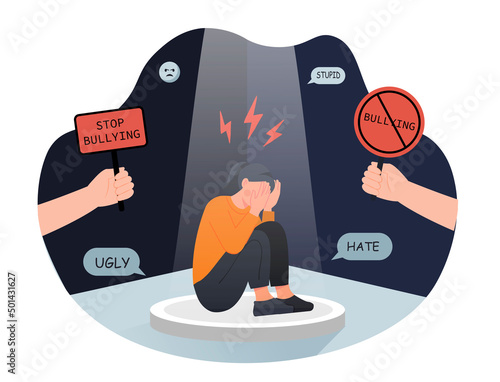 Stop bullying concept