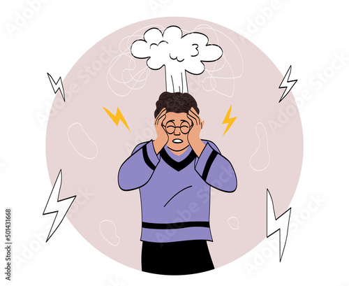 Guy in stress