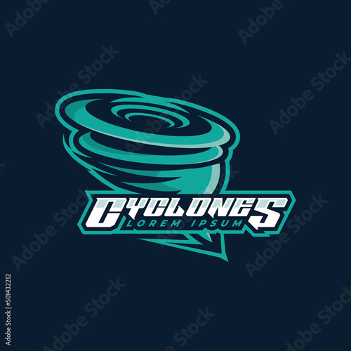Tornado esport logo illustration, Hurricane esport logo design, Tornado icon, Hurricane wind logo