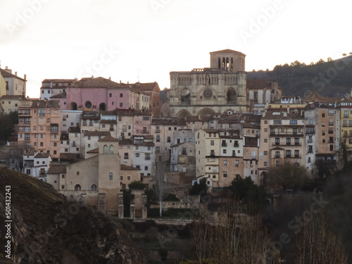 Sunrise view of the old town and cathedral of Cuenca, a city declared a World Heritage Site by Unesco © Isabel