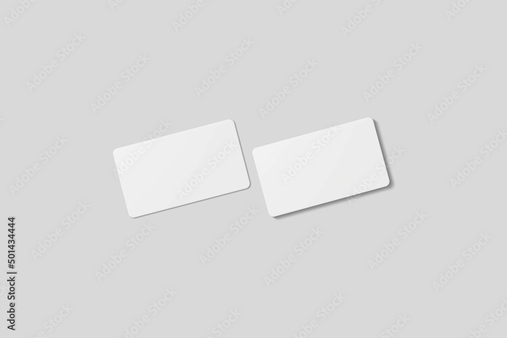 Blank business card for mockup. 3D Render. Blank business card for mockup. 3D Render.