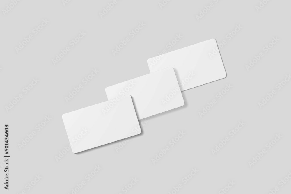 Blank business card for mockup. 3D Render. Blank business card for mockup. 3D Render.