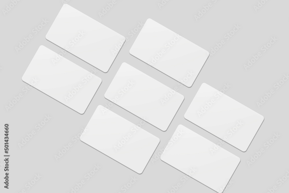 Blank business card for mockup. 3D Render. Blank business card for mockup. 3D Render.
