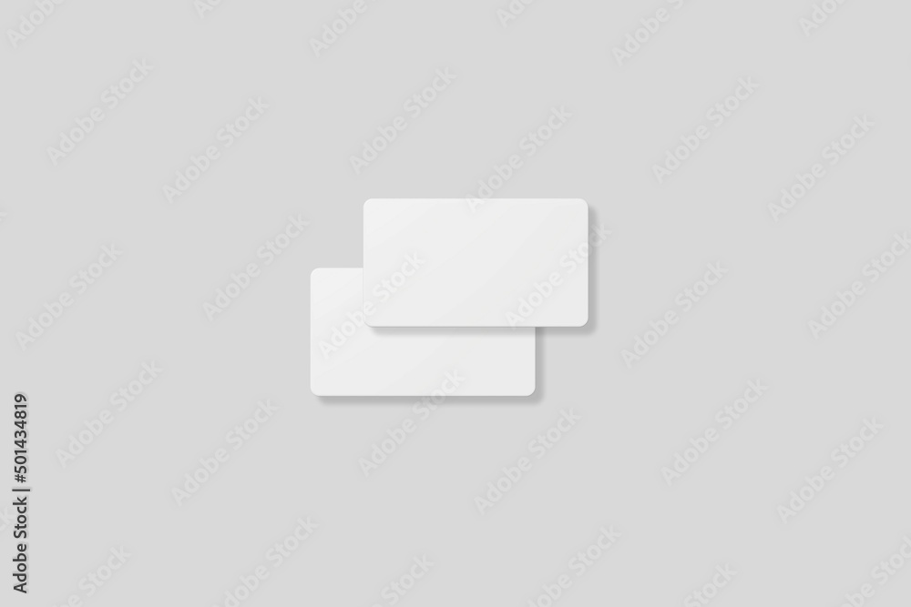 Blank business card for mockup. 3D Render. Blank business card for mockup. 3D Render.