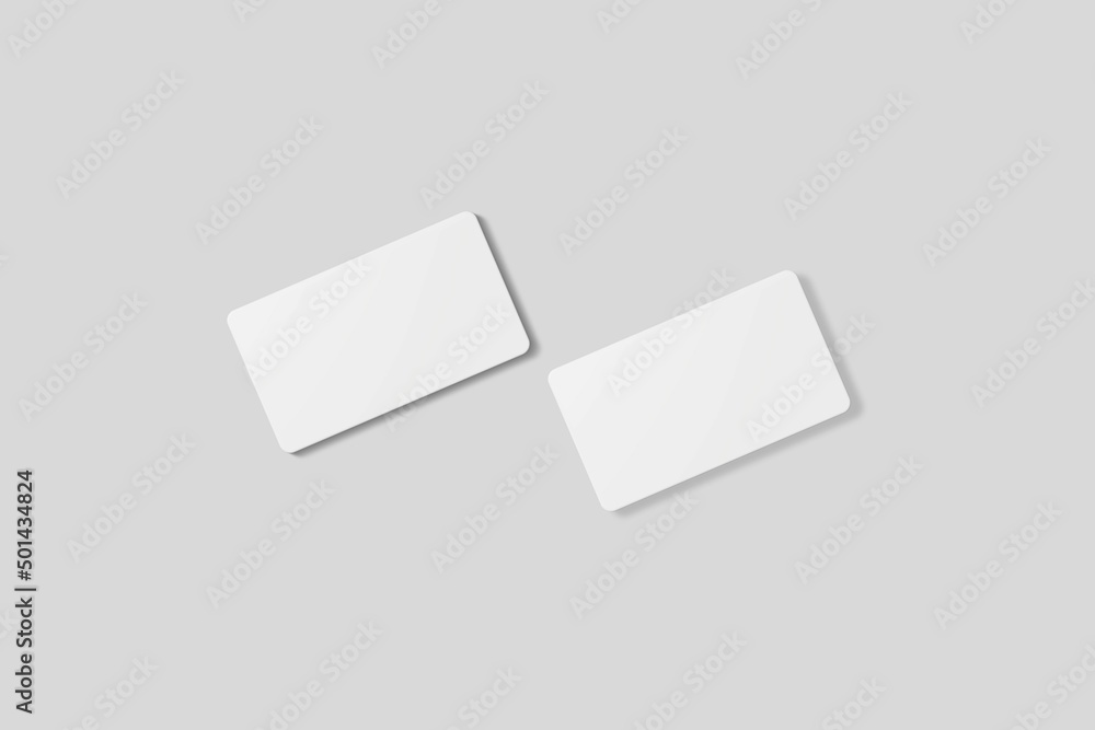 Blank business card for mockup. 3D Render. Blank business card for mockup. 3D Render.