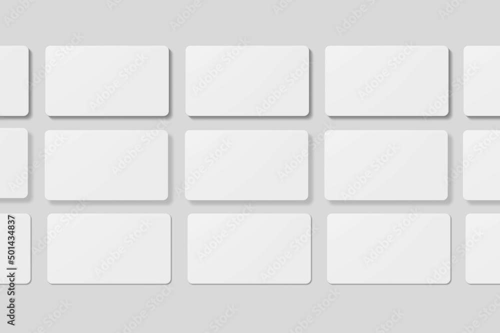 Blank business card for mockup. 3D Render. Blank business card for mockup. 3D Render.