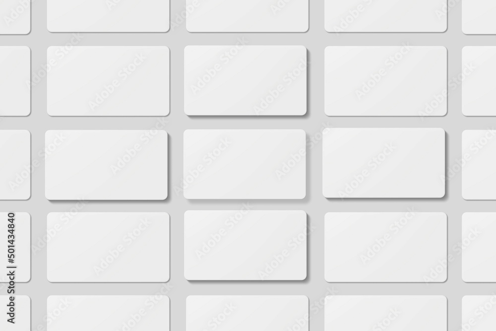 Blank business card for mockup. 3D Render. Blank business card for mockup. 3D Render.