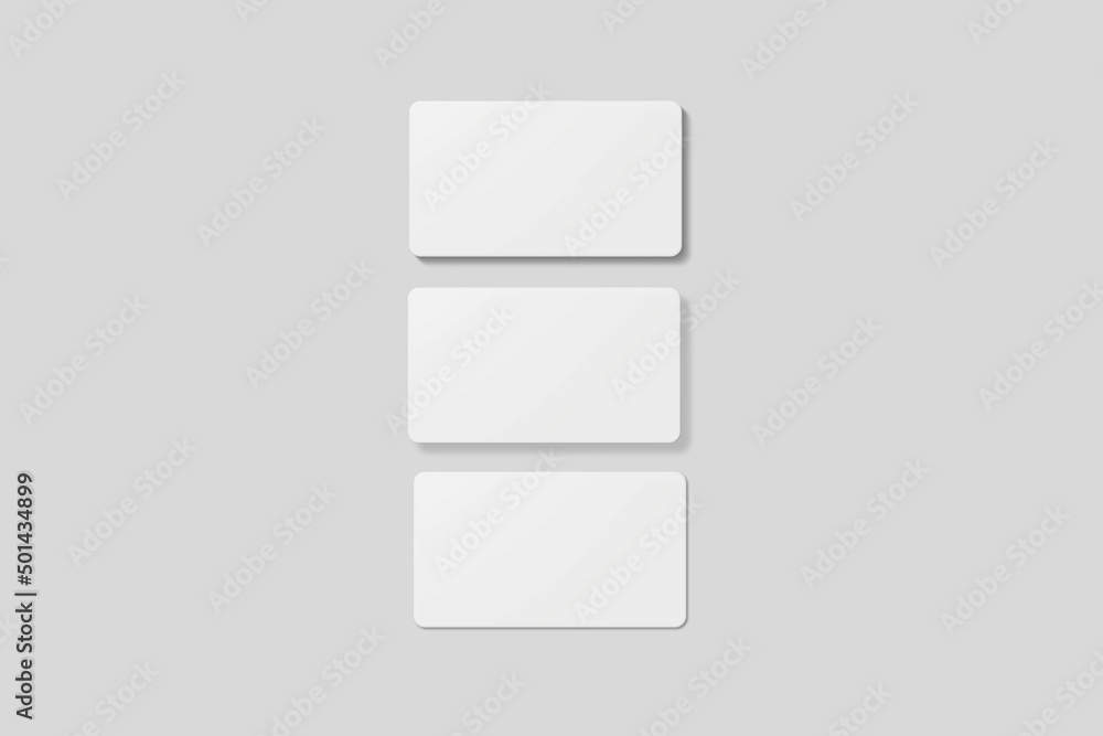 Blank business card for mockup. 3D Render. Blank business card for mockup. 3D Render.