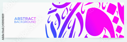 Creative Banner Arabic Calligraphy contain Random Arabic Letters Without specific meaning in English  Vector illustration . 