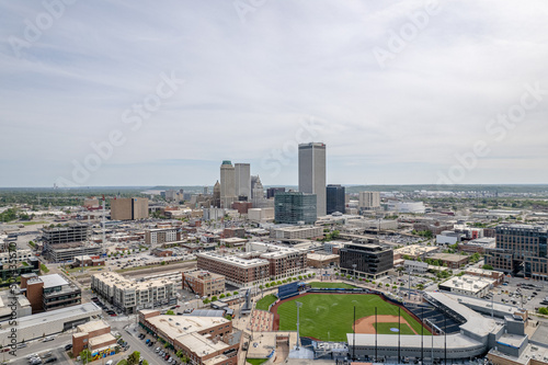 Downtown Tulsa Skyline Aerial View 2