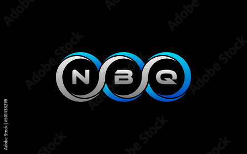 NBQ Letter Initial Logo Design Template Vector Illustration photo