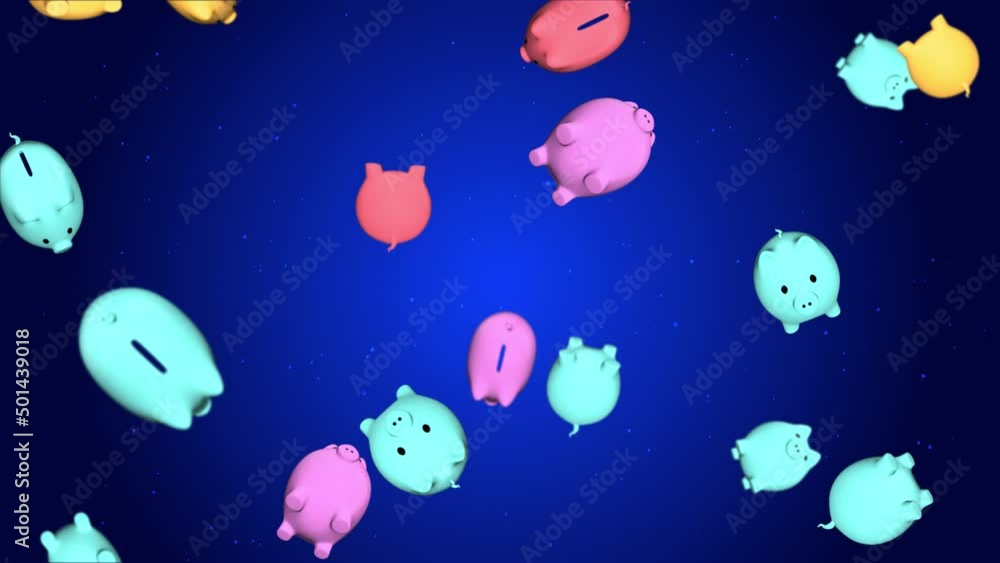 3d animation of a piggy bank on a green background, rotation. Chrome key. Online shopping concept. Business and finance concept, buying stock on the exchange. Savings for future. Financial business. 3d animation of a piggy bank on a green background, rotation. Chrome key. Online shopping concept. Business and finance concept, buying stock on the exchange. Savings for future. Financial business.