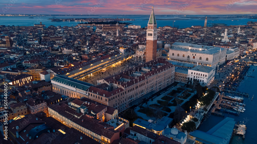 beautiful aerial view of Venice 