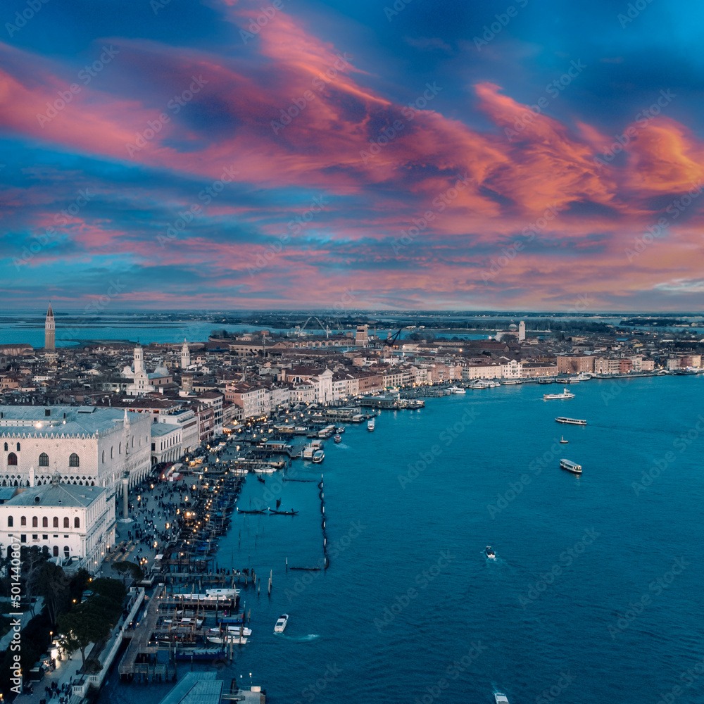 beautiful aerial view of Venice 