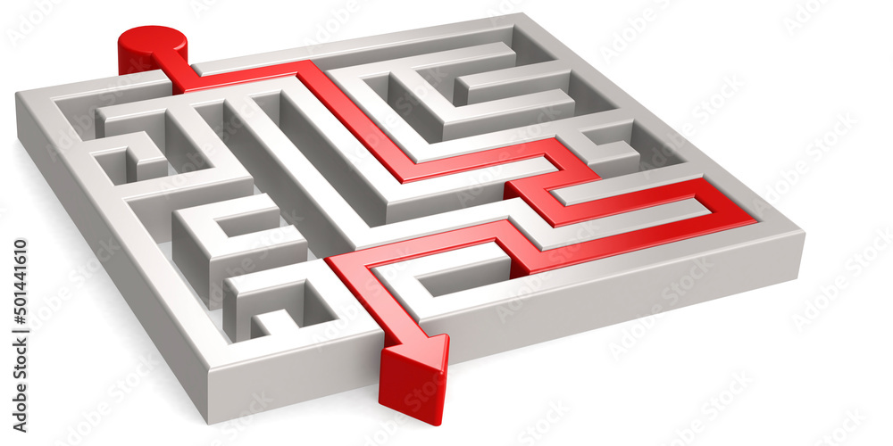 Arrow go through the maze Arrow go through the maze
