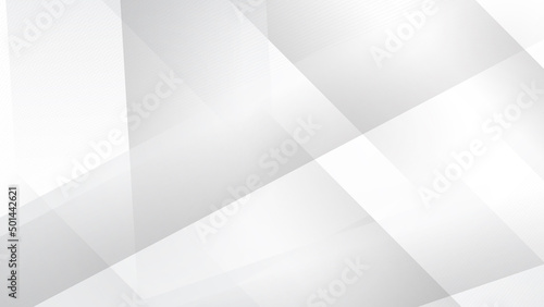 Abstract white square shape with futuristic concept presentation background