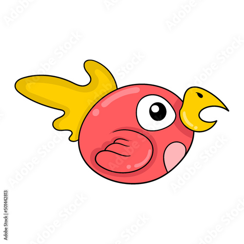 male chick, doodle icon image kawaii