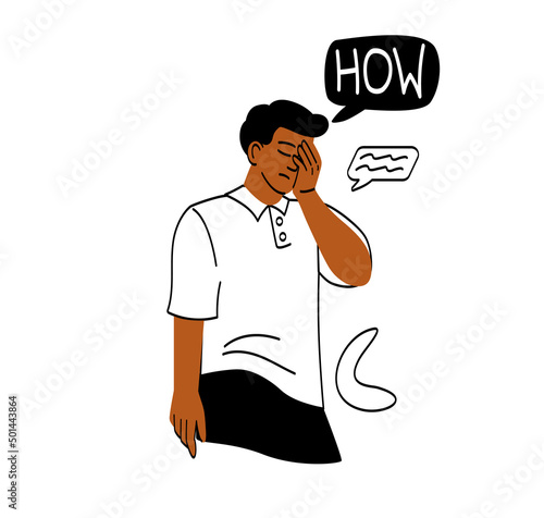 Regret or embarrassed people