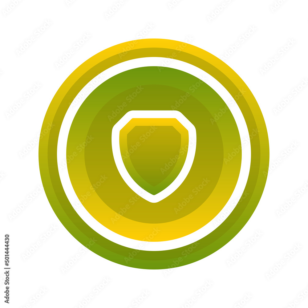 shield coin gradient logo design modern template icon shield coin gradient logo design modern template icon
