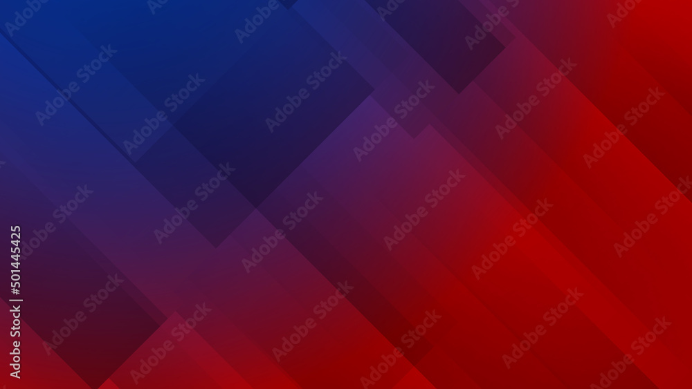 Obraz premium Abstract blue red vector technology background, for design brochure, website, flyer. Geometric blue red wallpaper for poster, certificate, presentation, landing page