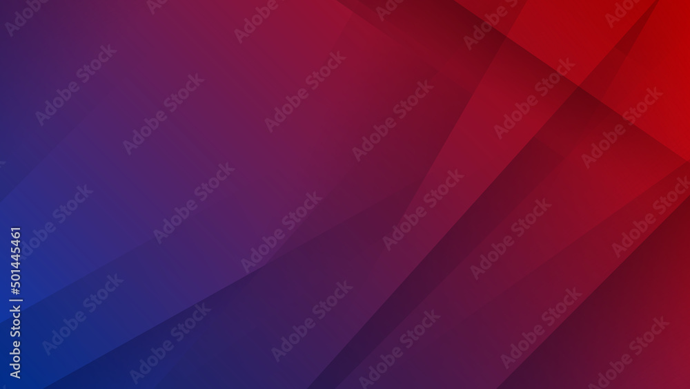 Obraz premium Abstract blue red background. Vector abstract graphic design banner pattern presentation background web template.