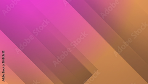 Abstract pink yellow orange geometric light triangle line shape with futuristic concept presentation background