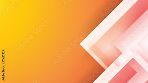 Minimal white orange abstract modern background design. Design for poster, template on web, backdrop, banner, brochure, website, flyer, landing page, presentation, certificate, and webinar