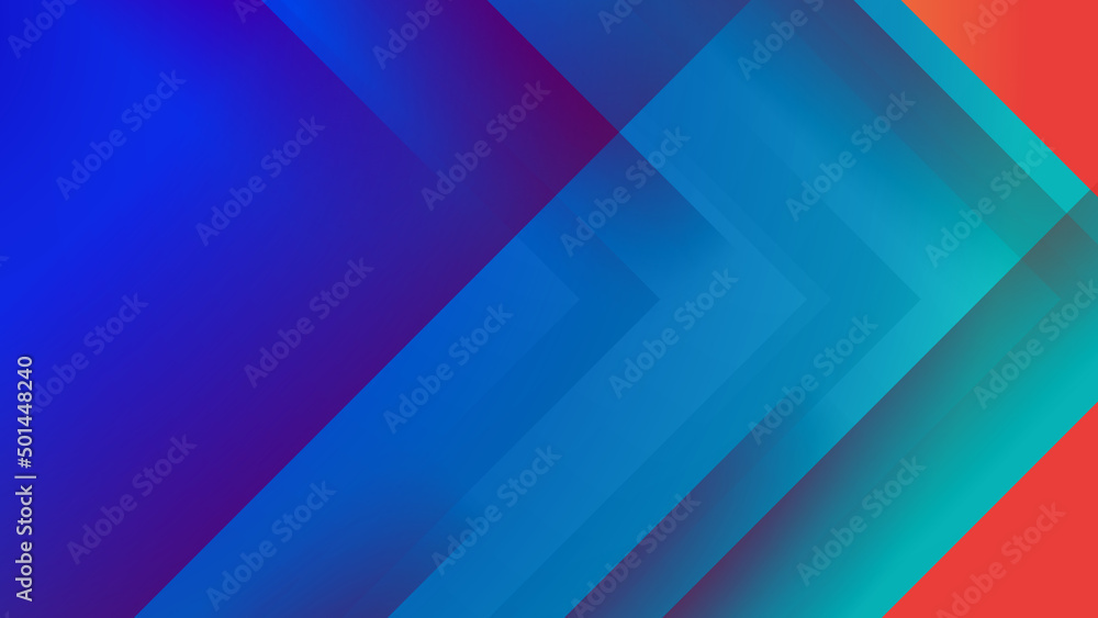Obraz premium Abstract orange blue background. Vector abstract graphic design banner pattern presentation background web template.