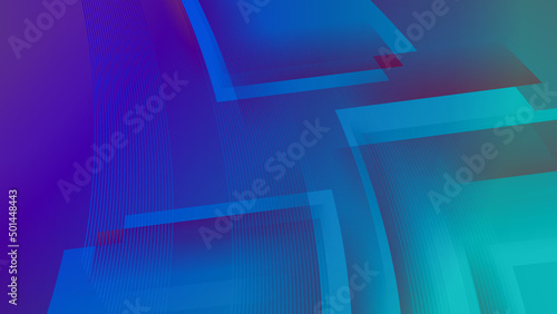 Abstract orange blue geometric light triangle line shape with futuristic concept presentation background