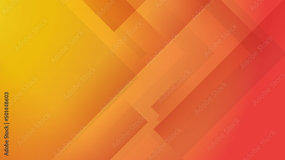 Minimal geometric orange yellow gradient light technology background abstract design. Vector illustration abstract graphic design banner pattern presentation background web template.