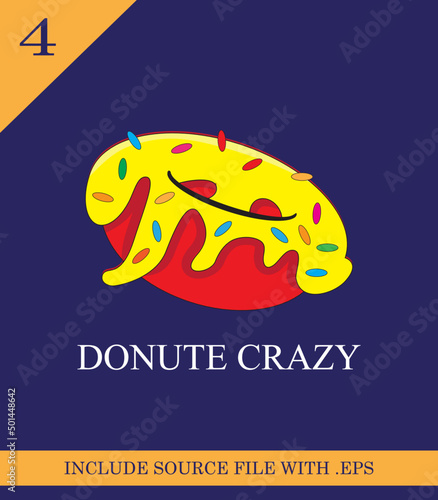 donuts logo design vector - template ilustration
