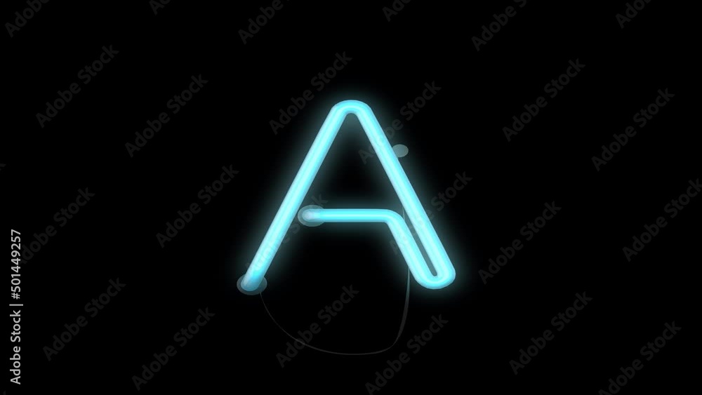 Letter A neon sign Letter A neon sign