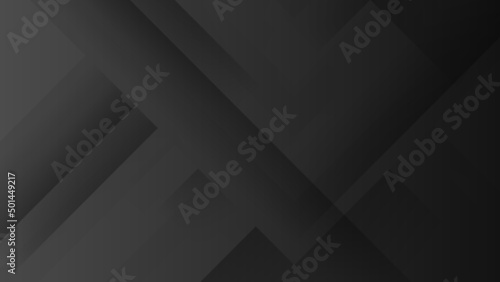 Abstract black grey 3d light silver technology background vector. Modern diagonal presentation background.